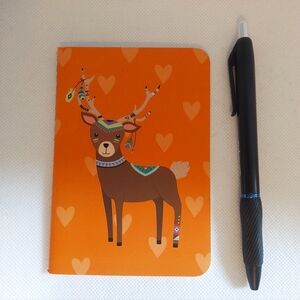 FREE ADD-ON WITH PURCHASE Deer Stitched Lined Notebook NEW
